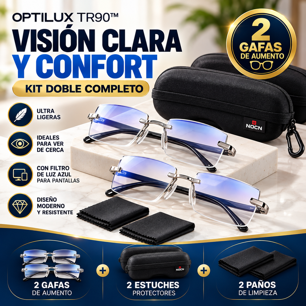 👓 Optilux TR90™ | Gafas de Aumento Premium para Ver de Cerca