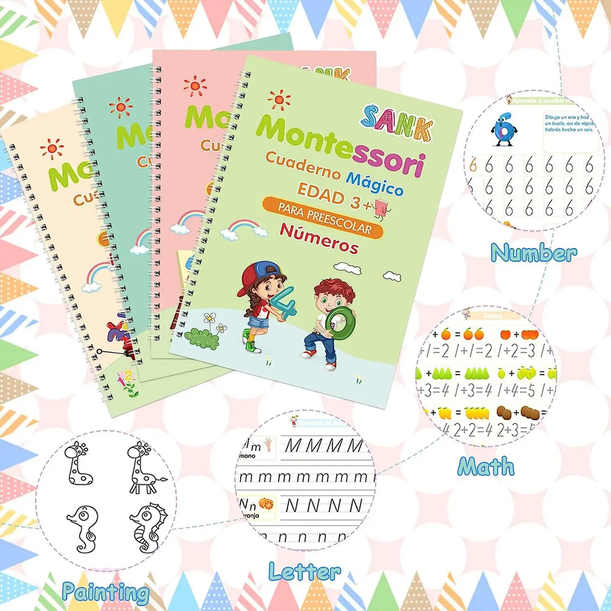 MagicTrazo™ | Kit Educativo 4 en 1 para Aprender Jugando