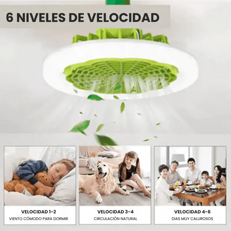 Ventilador Inteligente de LED 2 en 1 TurboMax™ - [SUPER POTENTE]
