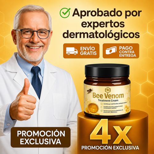 BeeLuxe™ Crema Facial con Veneno de Abeja Piel visiblemente más firme, suave y luminosa.