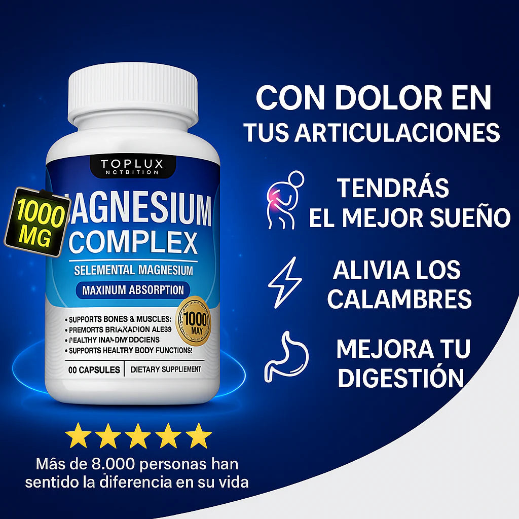 Magnesium Complex Revive™ 8 en 1 🇺🇸 8 Tipos de Magnesio de Alta Absorción | Producto Americano