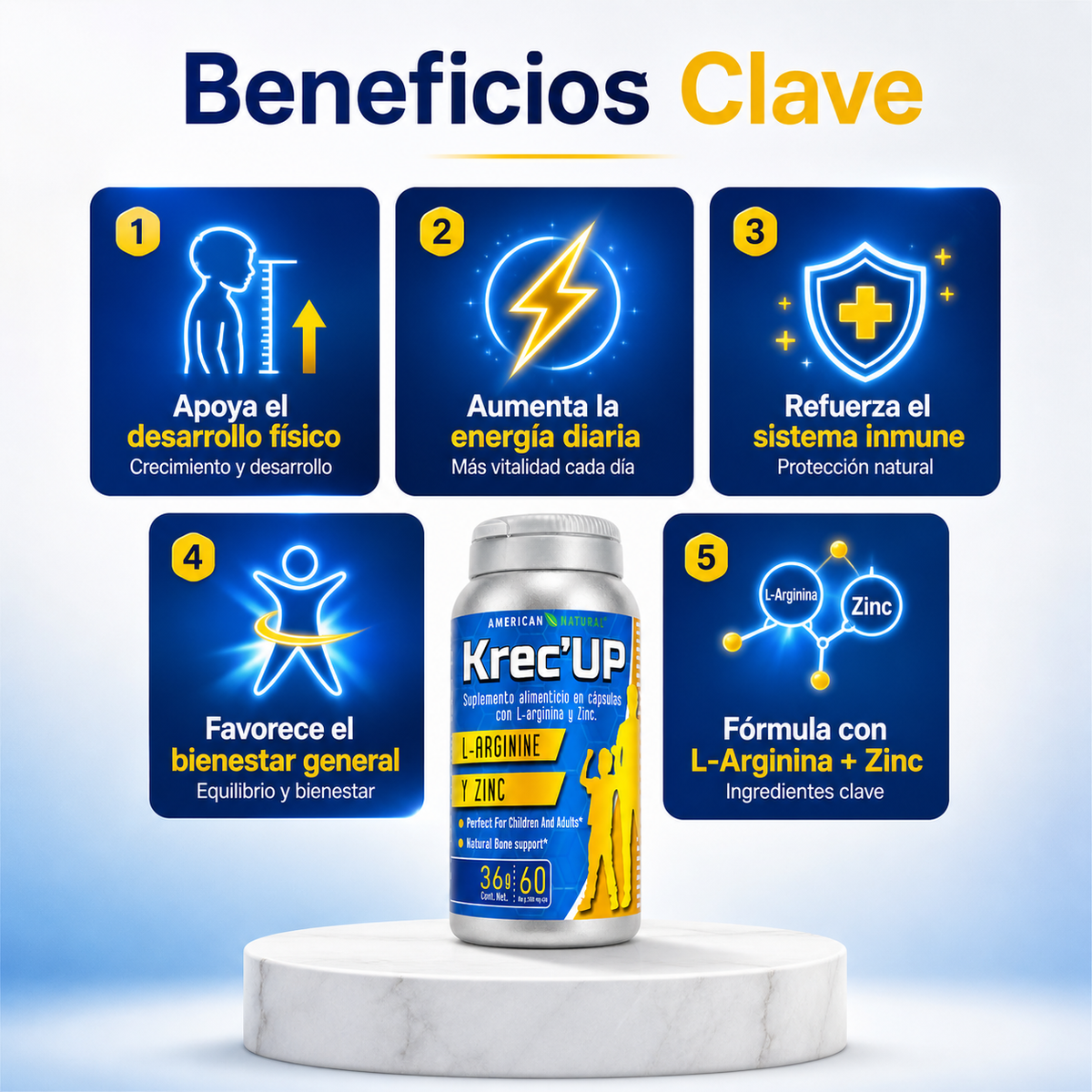 Krec’UP Pro: Fórmula de crecimiento avanzada