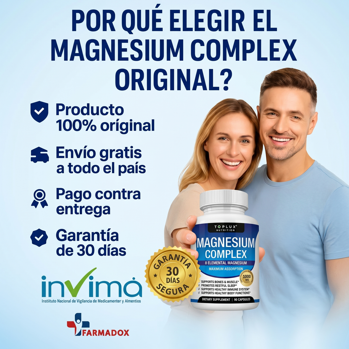 Magnesium Complex Revive™ 8 en 1 🇺🇸 8 Tipos de Magnesio de Alta Absorción | Producto Americano
